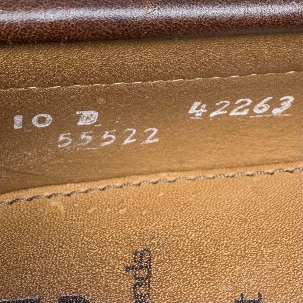 Allen‎ Edmonds Amherst 10 D Brown Pebbled Calf Kilt Loafer Shoes Preppy 42263 - Picture 12 of 12